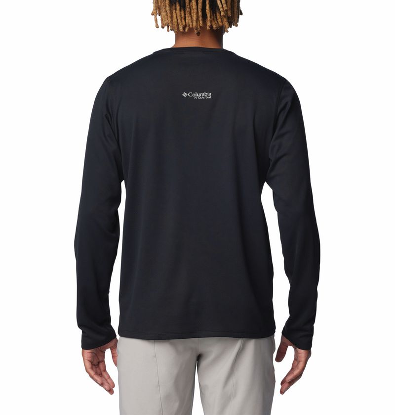 Polo-Para-Hombre-Manga-Larga-Summit-Valley™-Negro-Vestuario