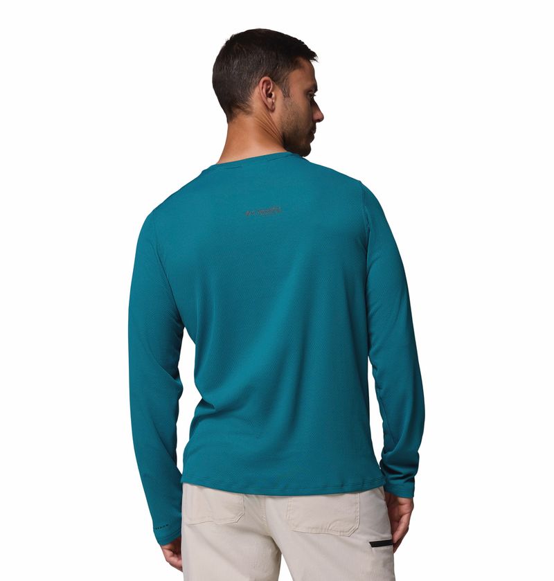 Polo-Para-Hombre-Manga-Larga-Summit-Valley™-Celeste-Vestuario