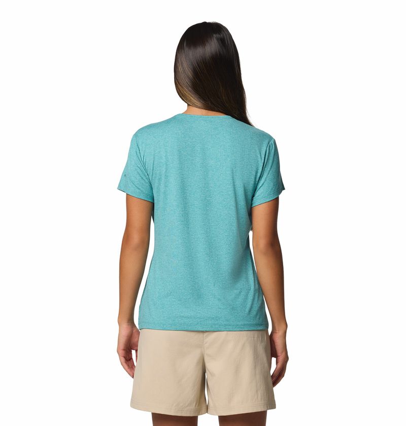 Polo-Para-Mujer-Manga-Corta-Sloan-Ridge™-Celeste-Vestuario