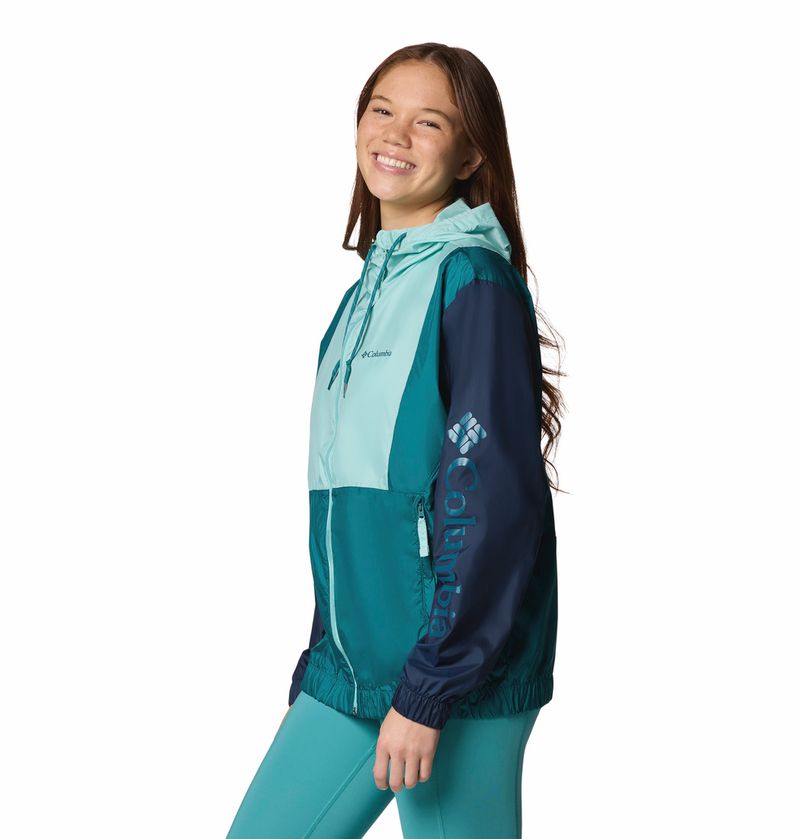 Casaca-Para-Mujer-Cortaviento-Lily-Basin™-II-Celeste-Vestuario