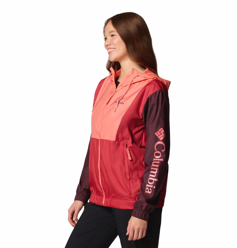 Casaca-Para-Mujer-Cortaviento-Lily-Basin™-II-Roja-Vestuario