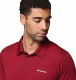 Polo-Para-Hombre-Pique-Tech-Trail™-Guinda-Vestuario