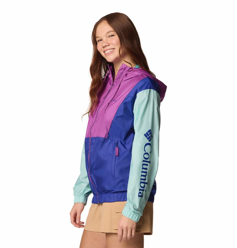 Casaca-Para-Mujer-Cortaviento-Lily-Basin™-II-Azul-Vestuario