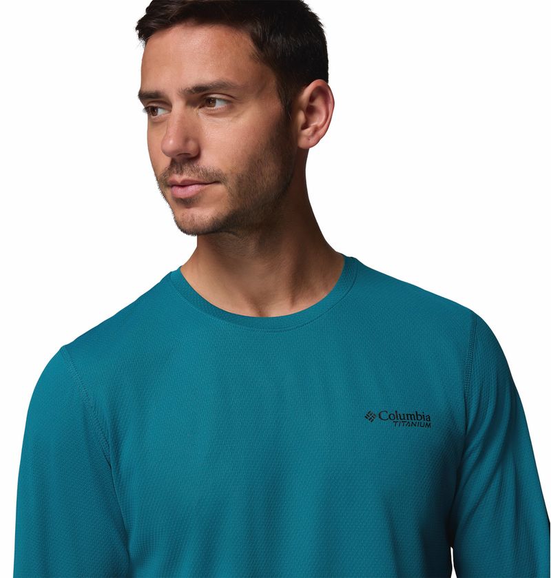 Polo-Para-Hombre-Manga-Larga-Summit-Valley™-Celeste-Vestuario