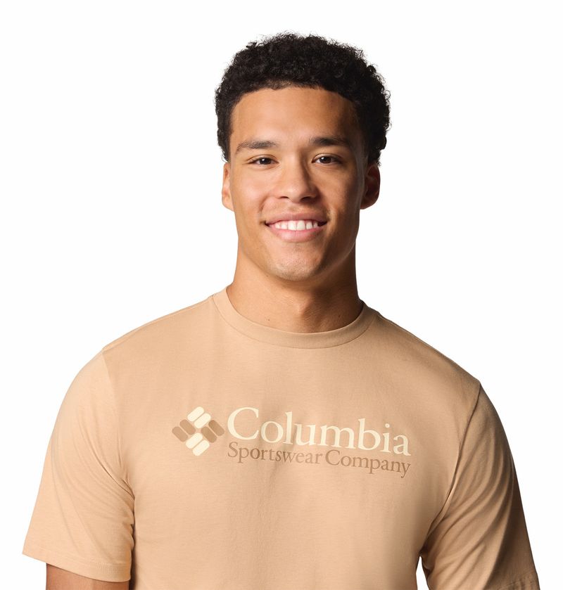 Polo-Para-Hombre-Manga-Corta-CSC-Basic-Logo™-Marron-Vestuario
