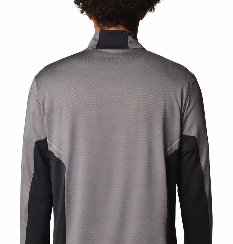 Casaca-Para-Hombre-1-2-Cierre-Three-Pitch™-Gris-Vestuario