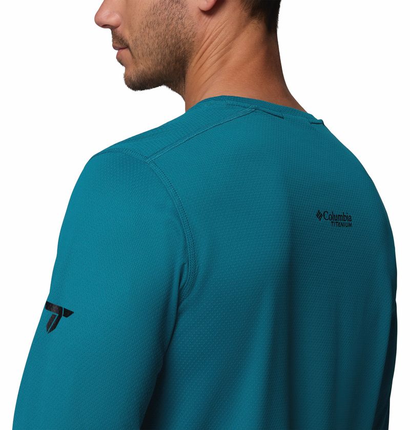 Polo-Para-Hombre-Manga-Larga-Summit-Valley™-Celeste-Vestuario