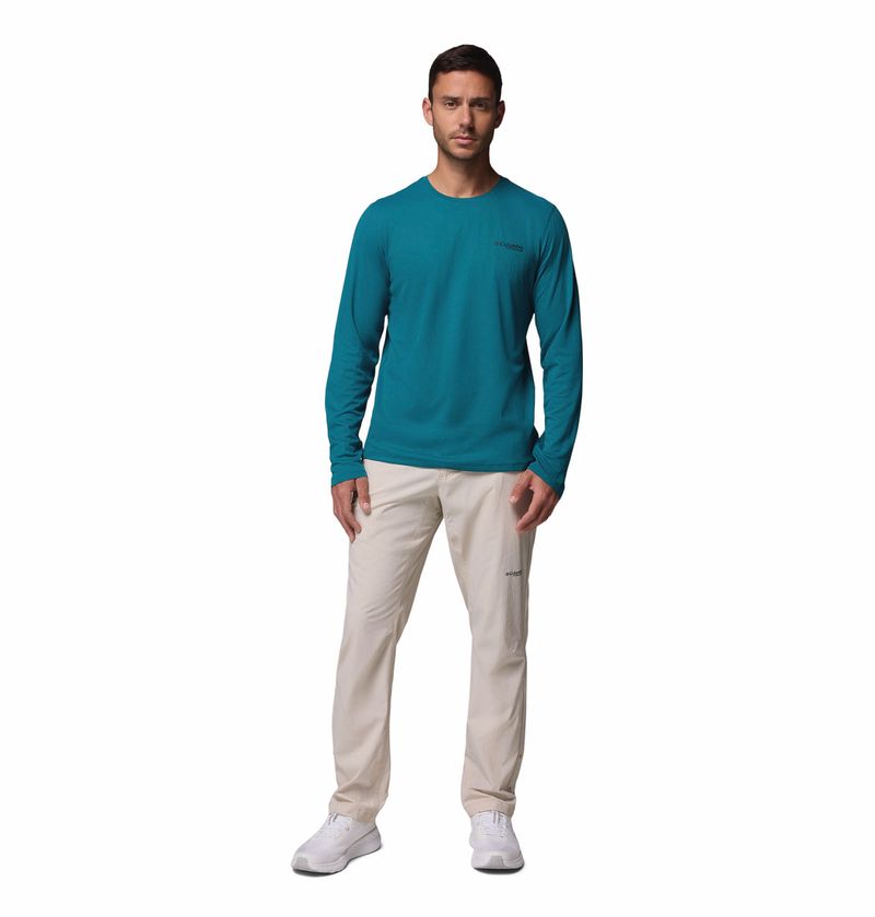 Polo-Para-Hombre-Manga-Larga-Summit-Valley™-Celeste-Vestuario