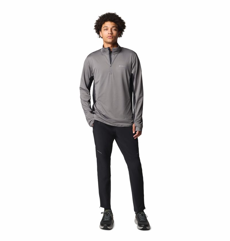 Casaca-Para-Hombre-1-2-Cierre-Three-Pitch™-Gris-Vestuario