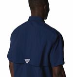 Camisa-Para-Hombre-Manga-Corta-PFG-Bahama™-II-Azul-Vestuario