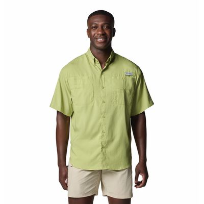 Camisa Para Hombre Manga Corta PFG Tamiami™ II Verde Vestuario