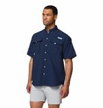Camisa-Para-Hombre-Manga-Corta-PFG-Bahama™-II-Azul-Vestuario