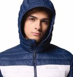 Casaca-Para-Hombre-Sintetica-Con-Capucha-Powder-Pass™-Azul-Vestuario