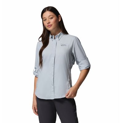 Blusa Para Mujer Manga Larga PFG Tamiami™ II Gris Vestuario
