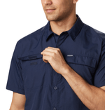 Camisa-Para-Hombre-Manga-Corta-Silver-Ridge™-2.0-Azul-Vestuario