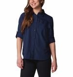 Blusa-Para-Mujer-Manga-Larga-Silver-Ridge™-3.0-Azul-Vestuario