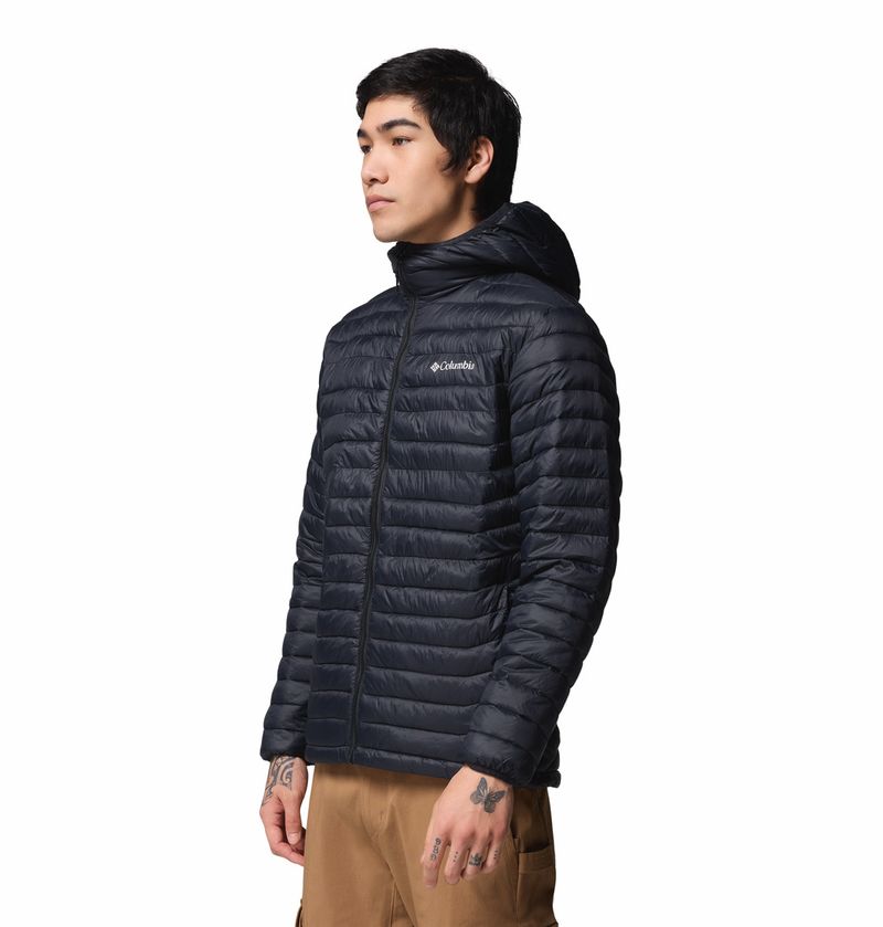 Casaca-Para-Hombre-Sintetica-Con-Capucha-Powder-Pass™-Negra-Vestuario