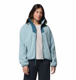 Polar-Para-Mujer-de-Cierre-Completo-Sequoia-Grove™-Celeste-Vestuario