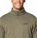 Casaca-Para-Hombre-Fleece-de-Cierre-Completo-Alto-Pass™-Verde-Vestuario