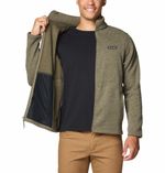 Casaca-Para-Hombre-Fleece-de-Cierre-Completo-Alto-Pass™-Verde-Vestuario