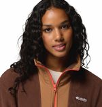 Polar-Para-Mujer-de-Cierre-Completo-Sequoia-Grove™-Marron-Vestuario