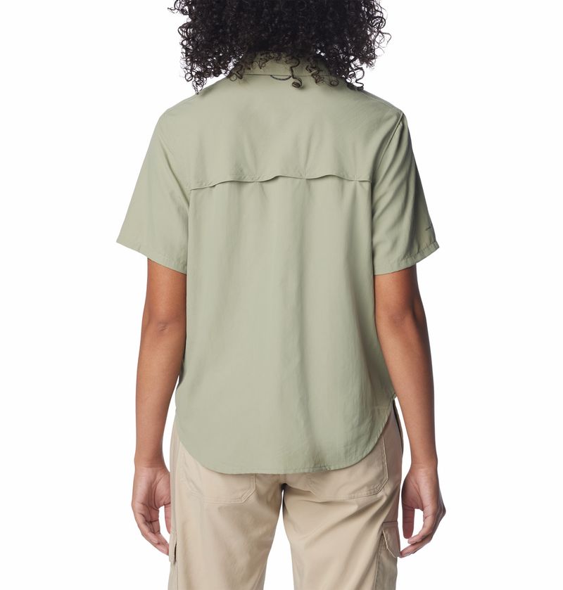 Blusa-Para-Mujer-Manga-Corta-Silver-Ridge™-3.0-Beige-Vestuario