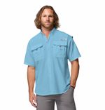 Camisa-Para-Hombre-Manga-Corta-PFG-Bahama™-II-Azul-Vestuario