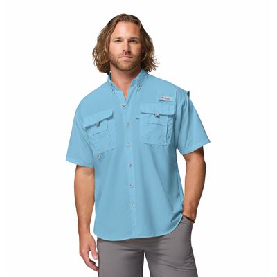 Camisa Para Hombre Manga Corta PFG Bahama™ II Azul Vestuario