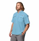 Camisa-Para-Hombre-Manga-Corta-PFG-Bahama™-II-Azul-Vestuario