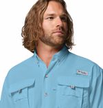 Camisa-Para-Hombre-Manga-Corta-PFG-Bahama™-II-Azul-Vestuario