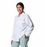 Blusa-Para-Mujer-Manga-Larga-PFG-Wild-Cast™-Blanca-Vestuario
