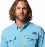 Camisa-Para-Hombre-Manga-Larga-PFG-Bahama™-Elite-Celeste-Vestuario