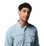 Camisa-Para-Hombre-Manga-Larga-PFG-Wild-Cast™-Celeste-Vestuario