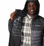 Casaca-Sintetica-Con-Capucha-Powder-Lite™-ll-Gris-Para-Hombre