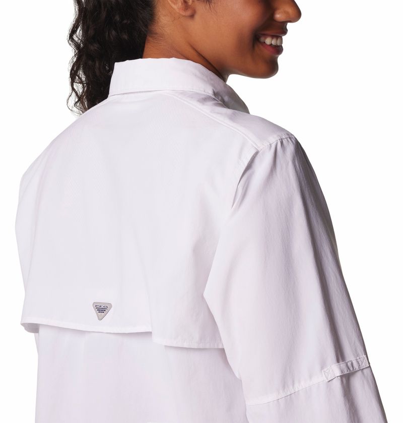 Blusa-Manga-Larga-PFG-Bahama™-II-Blanca-Para-Mujer