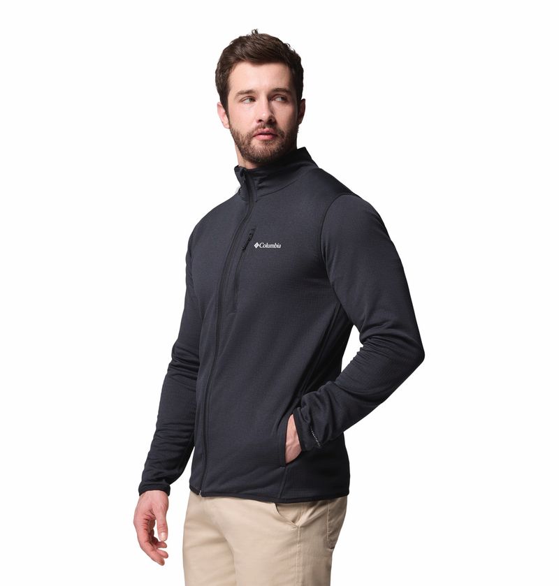 Casaca-Para-Hombre-Cierre-Completo-Essential-Hike™-Negra-Columbia