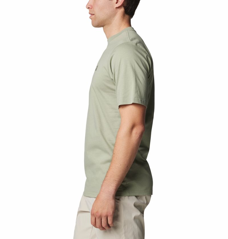 Polo-Manga-Corta-CSC-Basic-Logo™-Verde-Para-Hombre