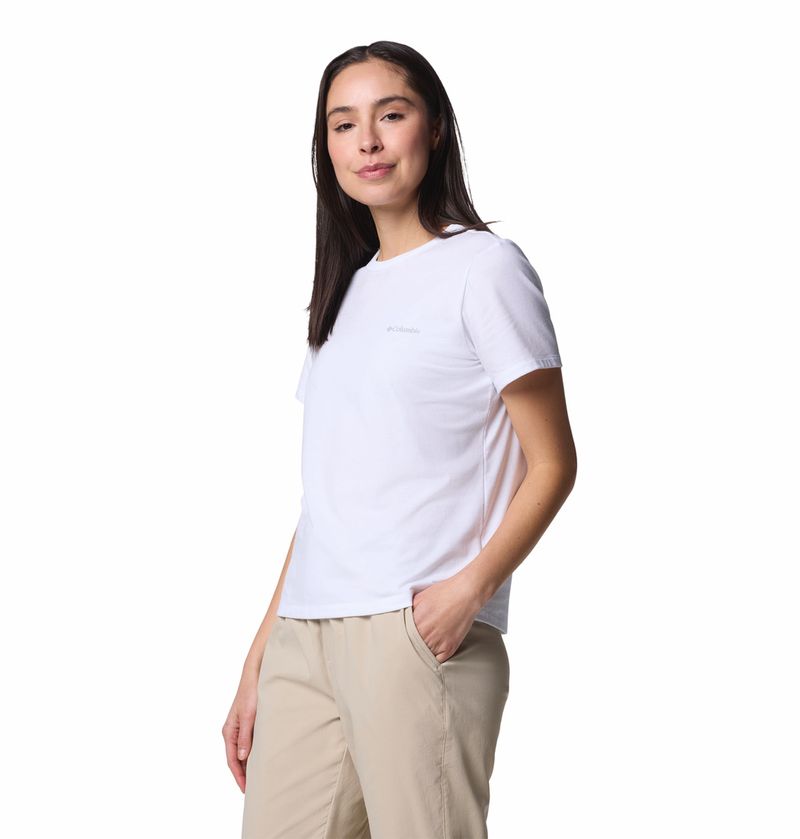 Polo-Para-Mujer-Manga-Corta-Sun-Trek™-Blanco-Columbia