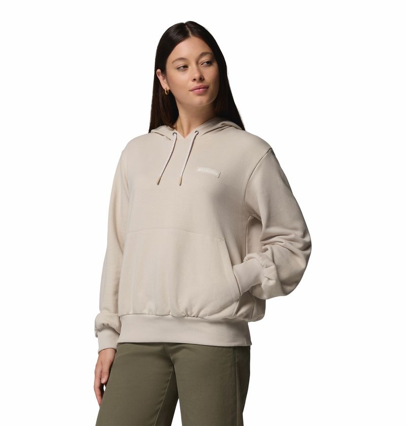 Poleron-Con-Capucha-Marble-Canyon™-Beige-Para-Mujer